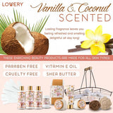 Crispy Scensation Bath & Body Gift Set, Vanilla Coconut Spa Kit