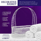 Home Spa Gift Set - Lavender Coconut Handmade Pearl Basket